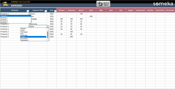 Airbnb-Calculator-Someka-Excel-Template-SS11