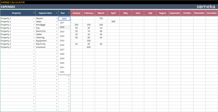 Airbnb-Calculator-Someka-Google-Sheets-Template-SS10