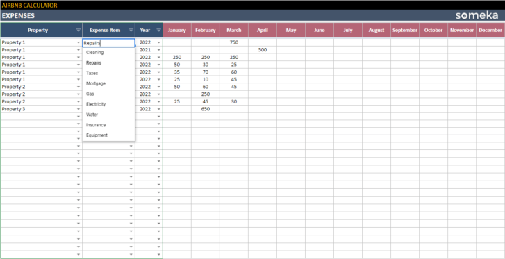 Airbnb-Calculator-Someka-Google-Sheets-Template-SS5