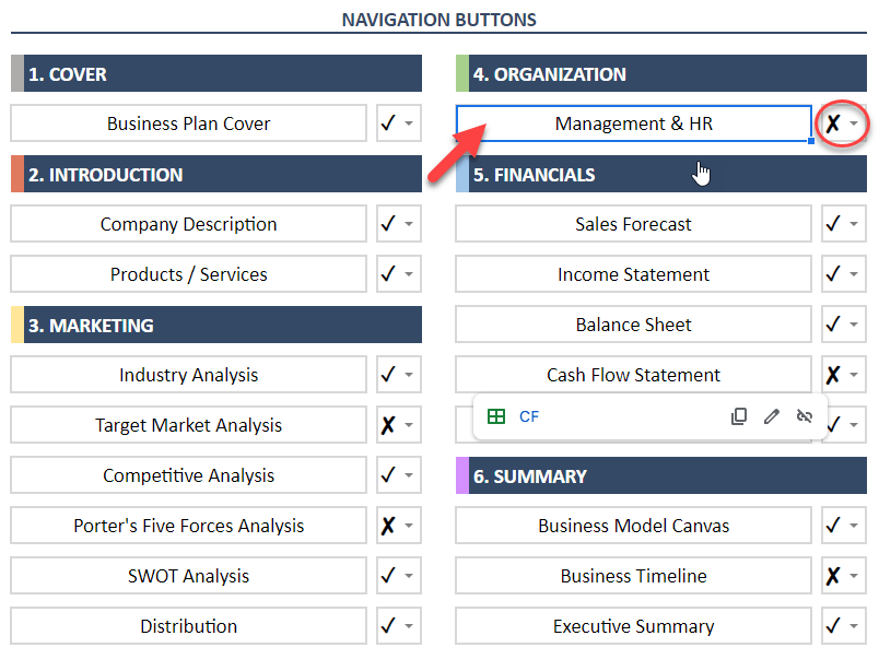 Navigation Buttons