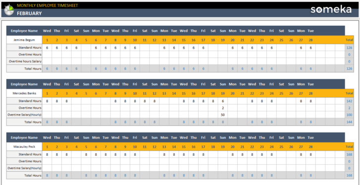 Employee-Timesheet-Calendar-Someka-Excel-Template-SS14