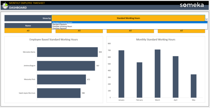 Employee-Timesheet-Calendar-Someka-Excel-Template-SS7