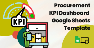 Procurement KPI Dashboard Google Sheets Template