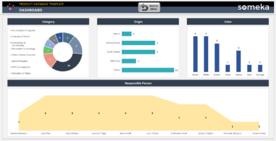 Product Database Excel Template