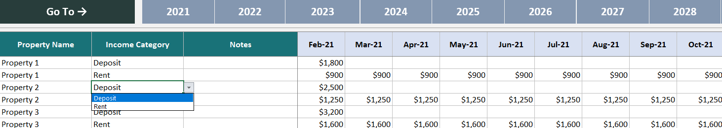 Income Section 