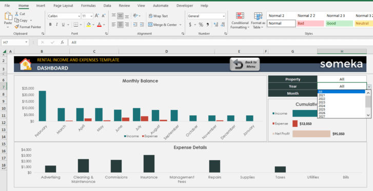 Rental-Income-Expenses-Someka-Excel-Template-SS11