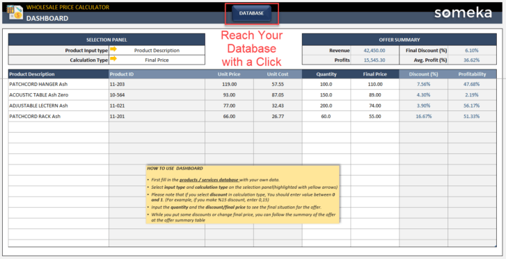 Wholesale-Price-Calculator-Someka-Excel-Template-SS6