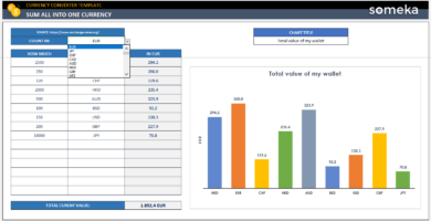 Currency Converter Excel Template