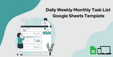 Daily-Weekly-Monthly Task List Google Sheets Template