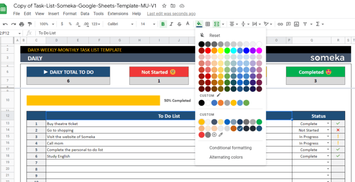 Daily-Weekly-Monthly-Task-List-Someka-Google-Sheets-Template-SS11