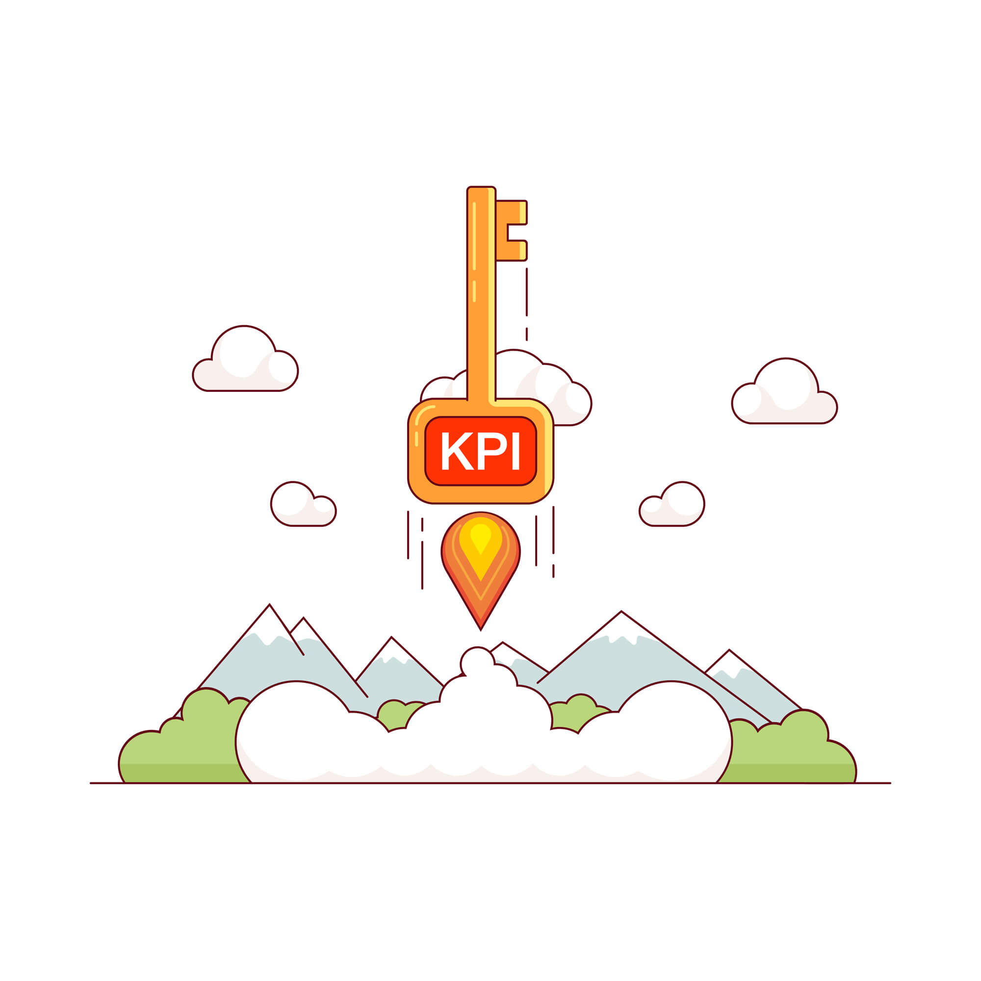 rack financial data in an easy-to-use and visual format of Someka Financial KPI Dashboard