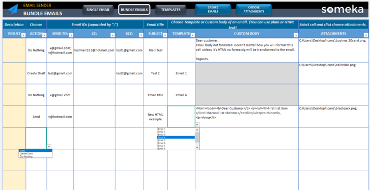 Mail Merge Excel Template | Mass Email from Excel with Outlook!