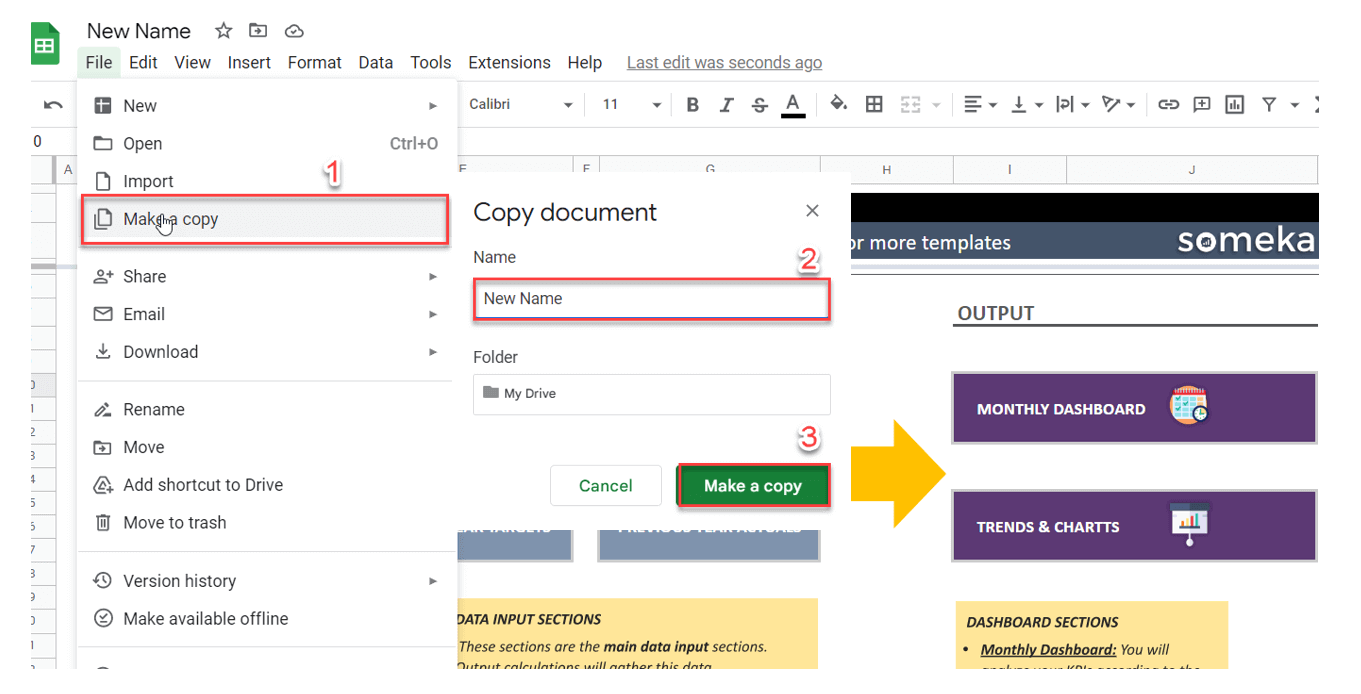 unlock sheet