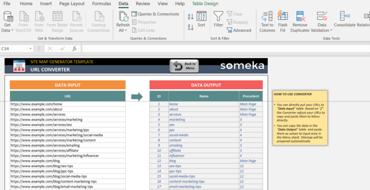 Sitemap-Generator-Someka-Excel-Template-SS5