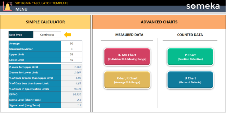 Six-Sigma-Calculator-Someka-Excel-Template-SS1