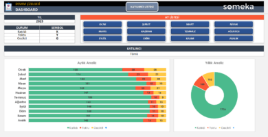 Devam Çizelgesi Excel Şablonu