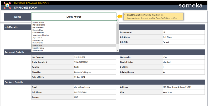 Employee-Database-Someka-Excel-Template-SS9