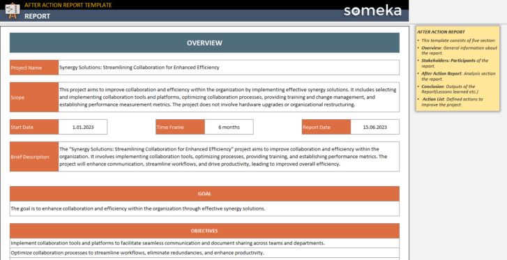 After-Action-Review-Someka-Excel Template-SS1