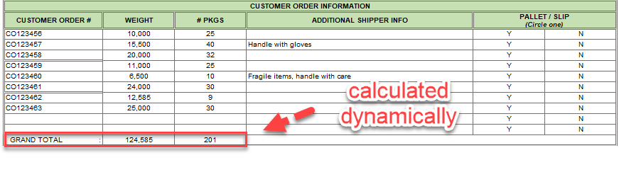 freight bill file example