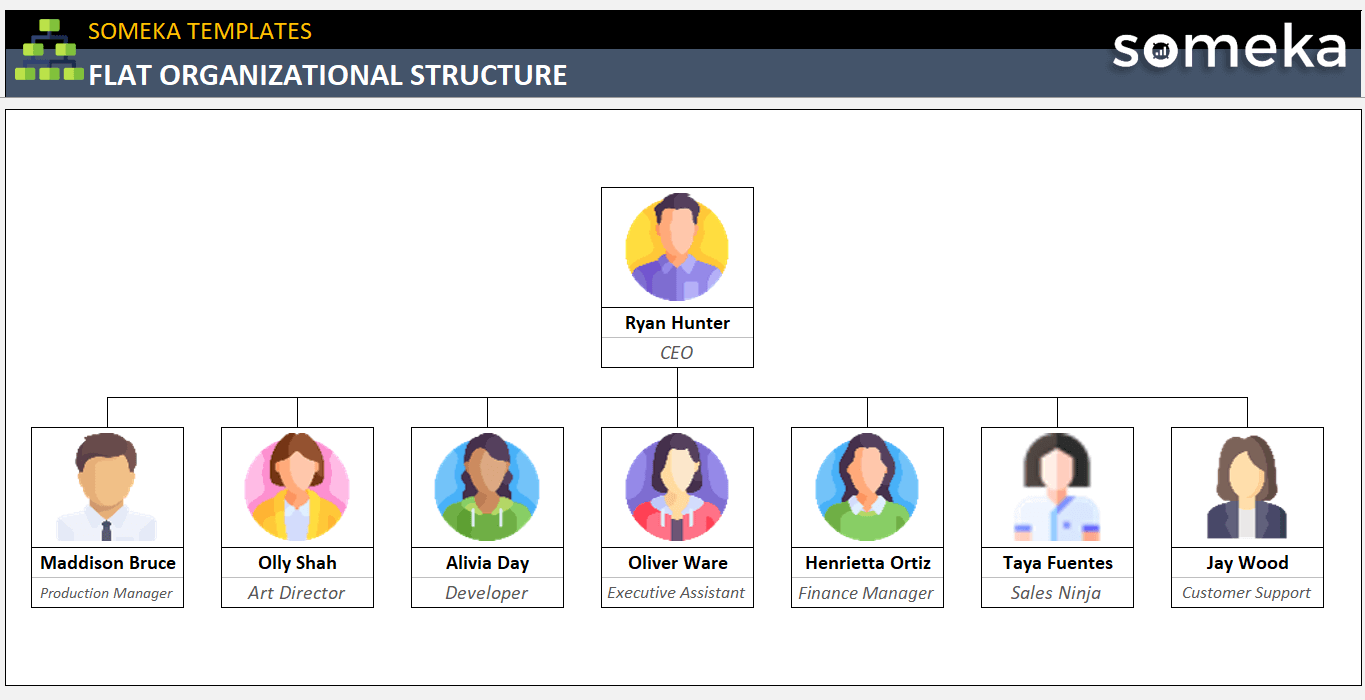 Matrix Organizational Structure [Free Template]