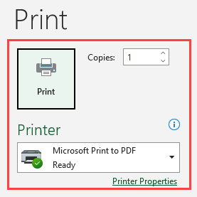 how to print excel template