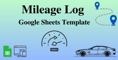 Mileage Log Google Sheets Template