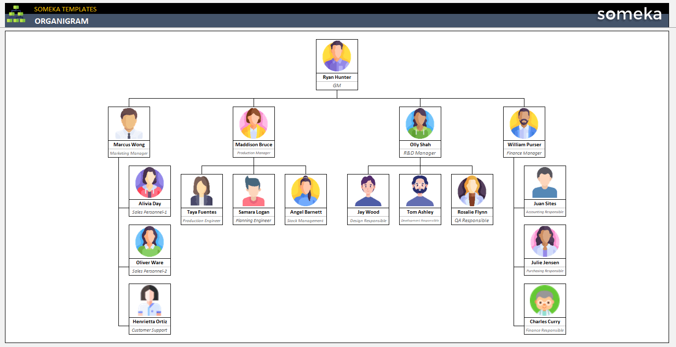 Organigram-Someka-Example-SS1