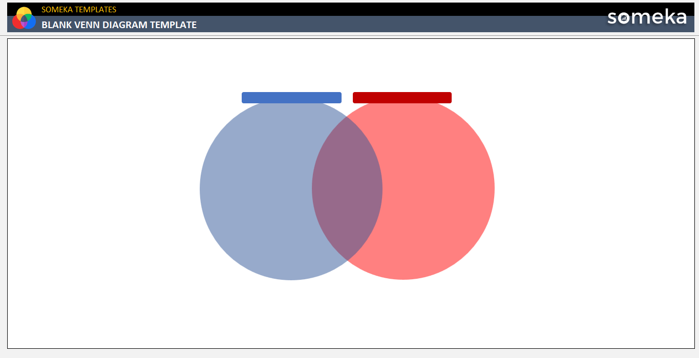 Blank Venn Diagram Template Someka Example Cover