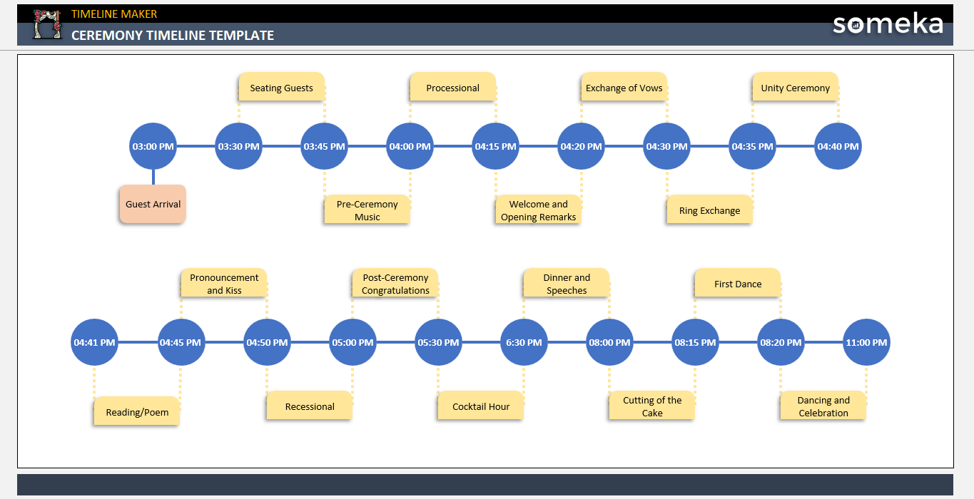 Ceremony-Timeline-Template-Someka-Example-SS1