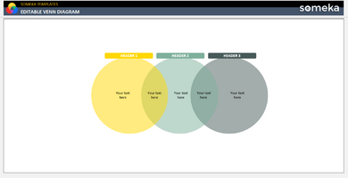 Editable Venn Diagram Someka Example Cover