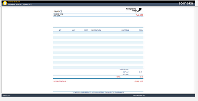 Fillable Invoice Template Someka Example Cover