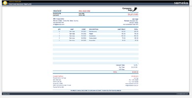 Past Due Invoice Template Someka Example Cover