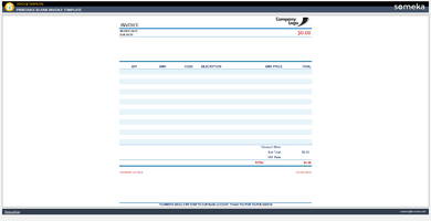 Printable-Blank-Invoice Template Someka Example Cover