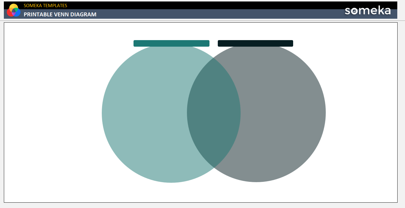 Printable Venn Diagram Someka Example Excel Cover