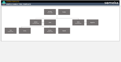 Simple Family Tree Template Someka Example Cover