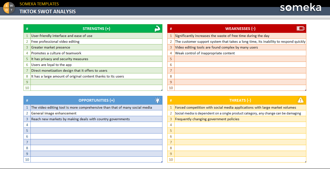 Tiktok-SWOT-Analysis-Someka-Example-SS1