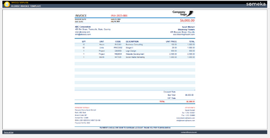 Florist Invoice Template Someka Example Cover