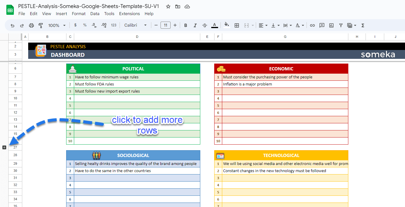 STEEPLE Analysis Template