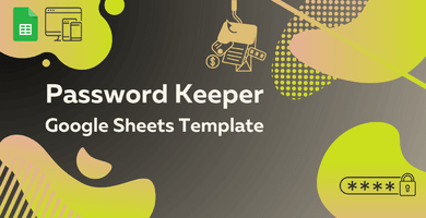 Password Keeper Google Sheets Template