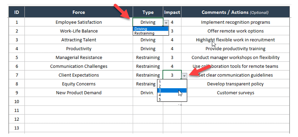 Force-Field Model List