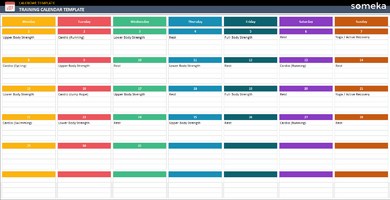 Training-Calendar-Template-Someka-Example-SS1