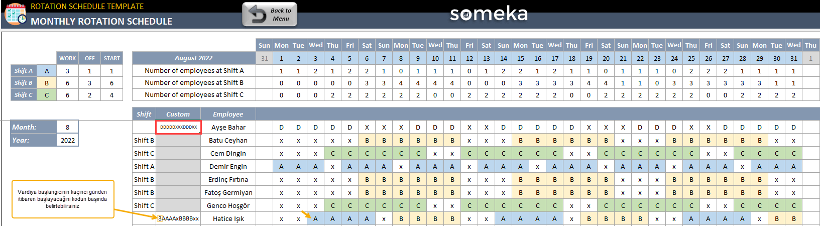 Vardiya Izelgesi Excel Ablonu Haz R N Bet Izelgeleri