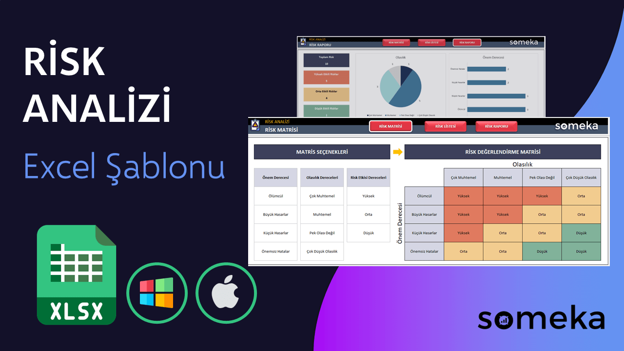 Risk Analizi - Someka Excel Şablonu Video