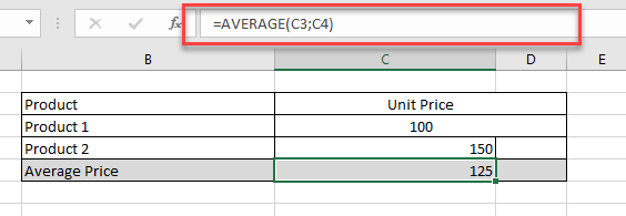 Excel Formula Sample