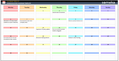 Communication-Calendar-Template-Someka-Example-SS1