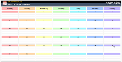 Cute-Calendar-Template-Someka-Example-SS1