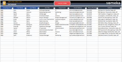 Employee Directory Template In Excel