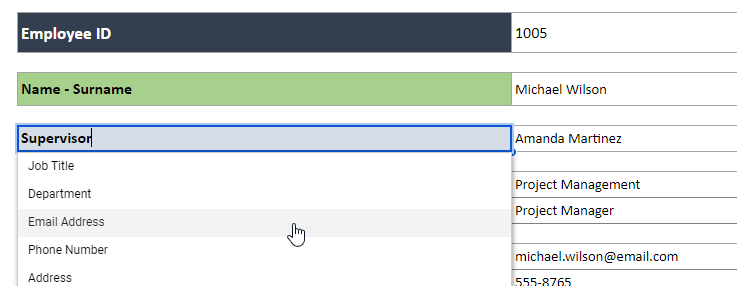 Customizable Contact Form Google Sheets