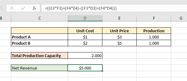 Excel Solver Simple Example