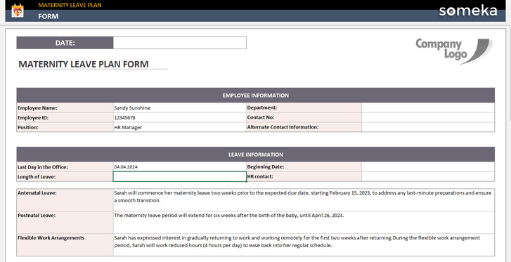 Maternity-Leave-Plan-Someka-Excel-Template-SS2